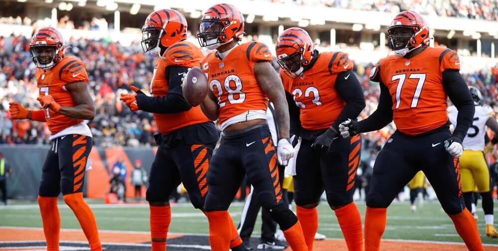 Bengals Players Celebrate Touchdown