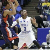 Middle Tennessee Player Defending