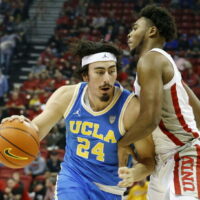 UCLA Basketball Player Dribbling