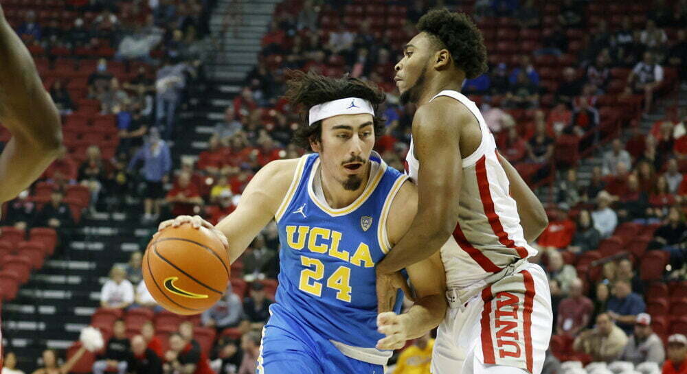 UCLA Basketball Player Dribbling