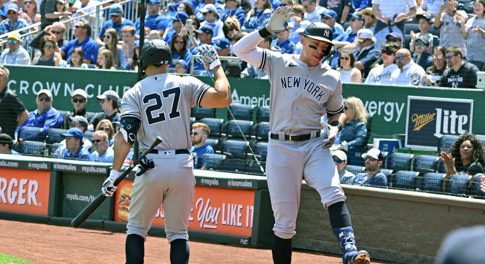 Aaron Judge New York Yankees Celebrates