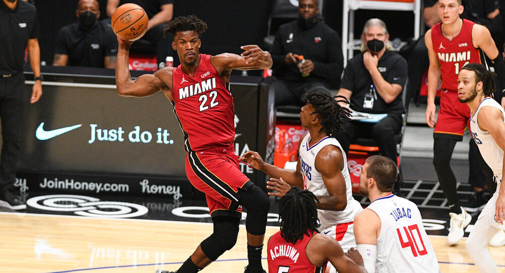 Miami Heat Player Jimmy Butler Passing