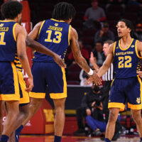 UC Irvine Players Gather After Whistle