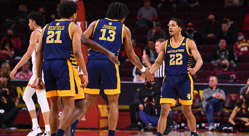 UC Irvine Players Gather After Whistle